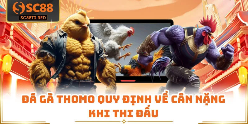 Đá gà Thomo quy định về cân nặng khi thi đấu